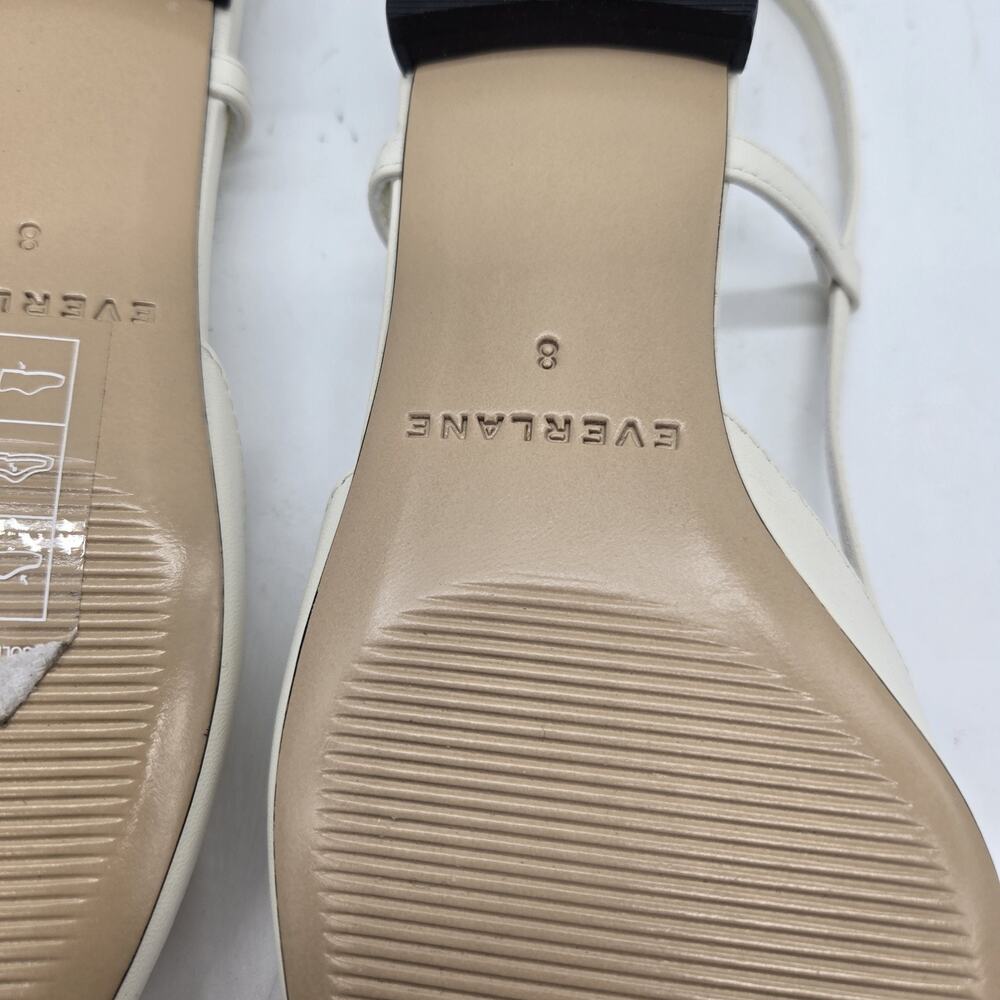 Everlane THE STUDIO SLINGBACK FLAT shoes size 8 ivory cream pointed toe New - Picture 11 of 11